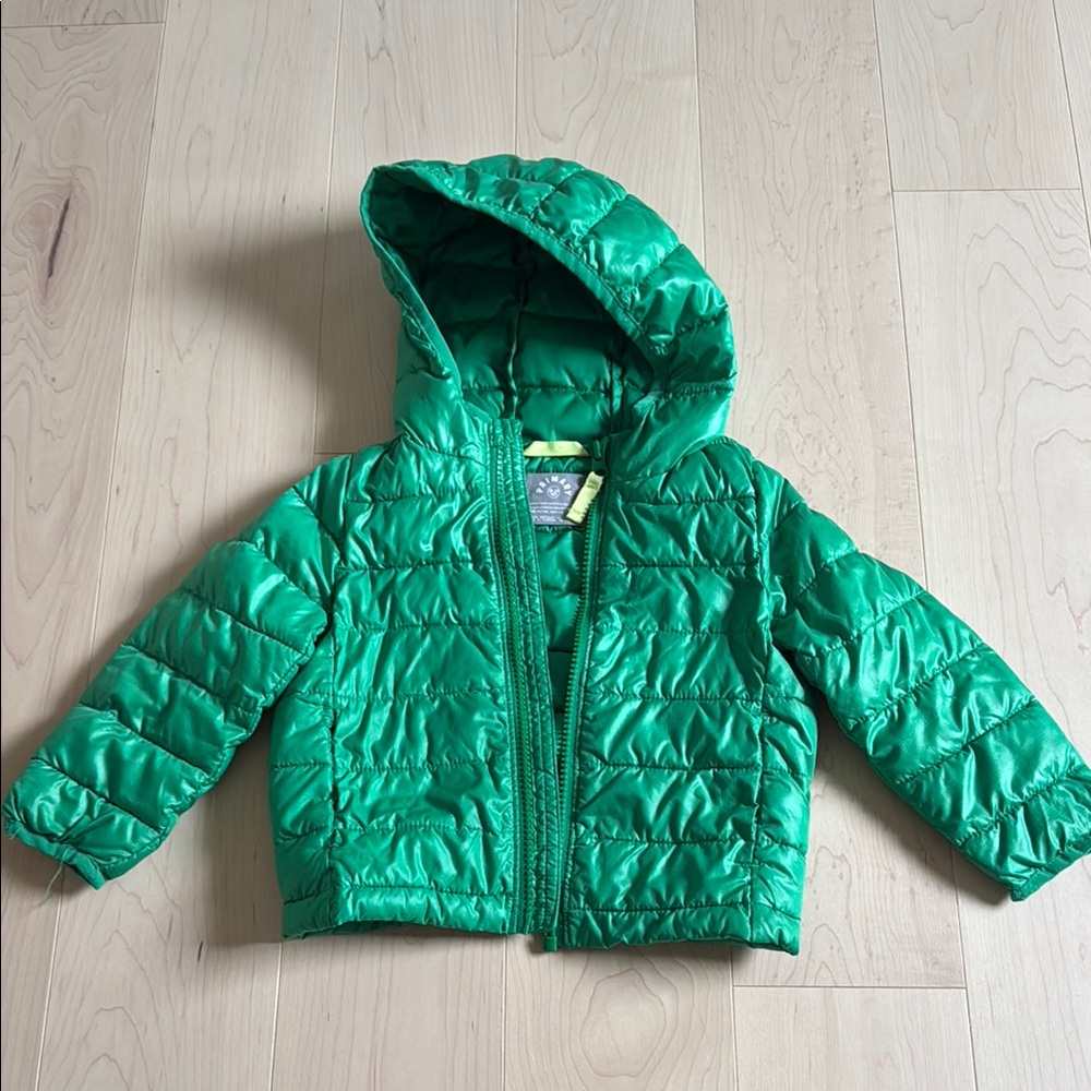 Primary Green Puffer Jacket